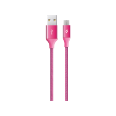 AlumiCable Micro USB Şarj / Senkronizasyon Kablosu Pembe