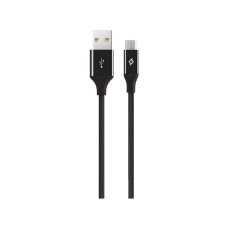 AlumiCable Micro USB Şarj / Senkronizasyon Kablosu Siyah