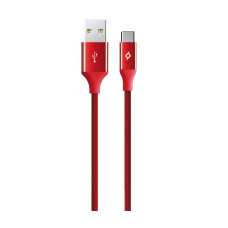 AlumiCable Type-C Şarj / Data Kablosu Kırmızı