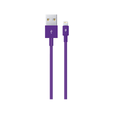 Lightning-USB iPhone için Şarj / Senkronizasyon Kablosu Mor